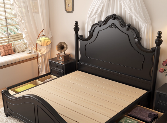 全友家居真皮床轻奢现代主卧大床头层牛皮双人床家具