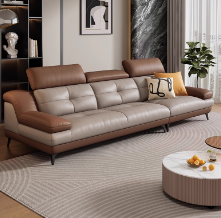  永拓简约办公室沙发西皮艺商务休息区贵宾接待银行会议室沙发茶几组合 