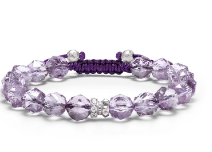 天然超级七手链云母片超七紫发晶三轮骨干水晶手链